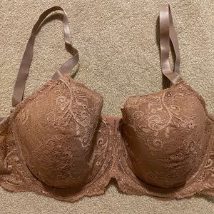 ThirdLove 24/7 Lace Balconette Bra 38D Rose-Gold